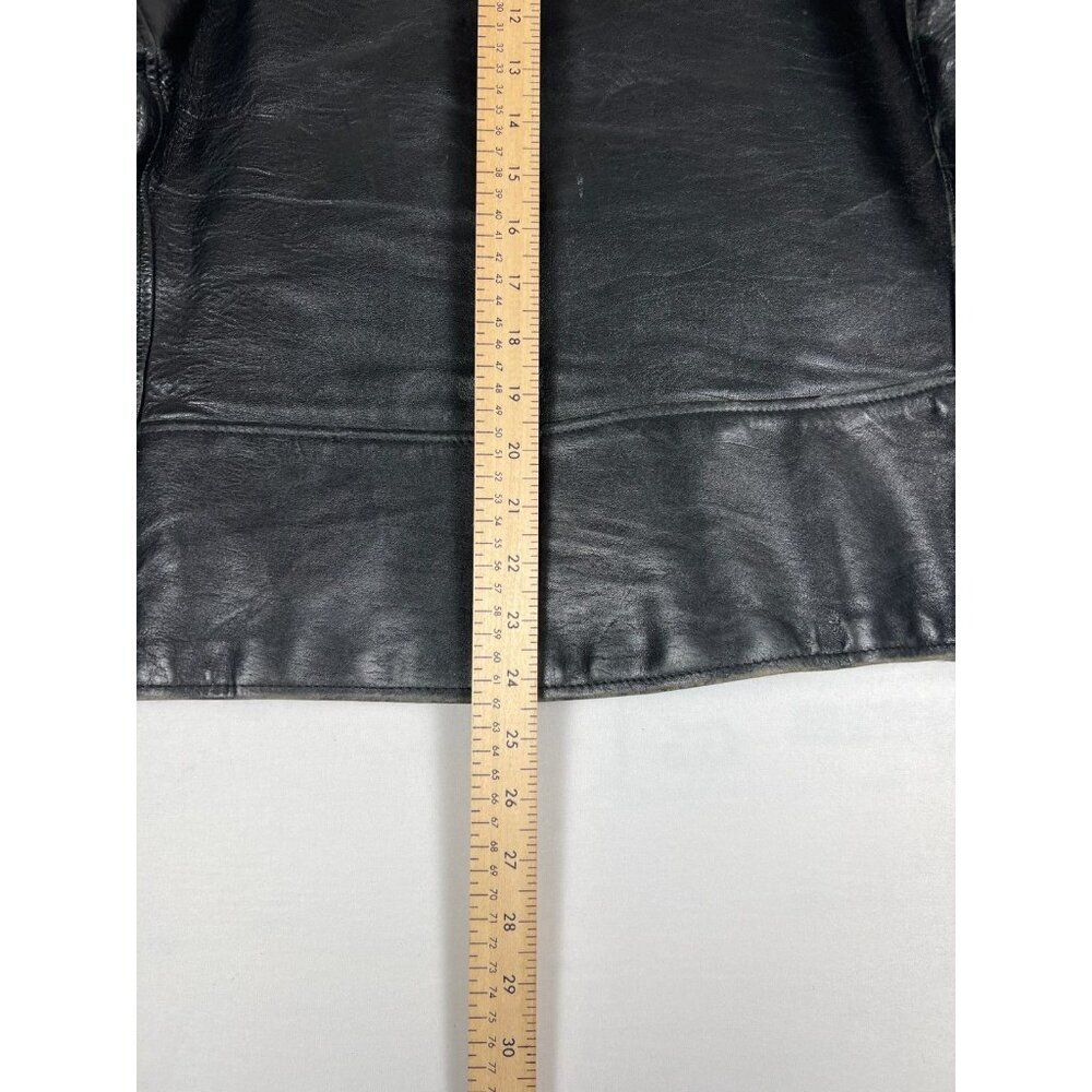 Borman Sports Bormcolt Men’s XL Vintage 50s Black Leather Bomber Jacket - Picture 14 of 15